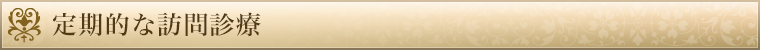 定期的な訪問診療